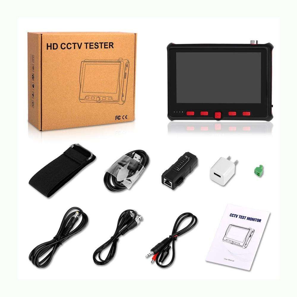 4.3 inch AHD TVI CVI CVBS 4 in 1 Camera Testing Mini Monitor PTZ Control RS485 Cable Tester 4K HD Video Camera CCTV Tester