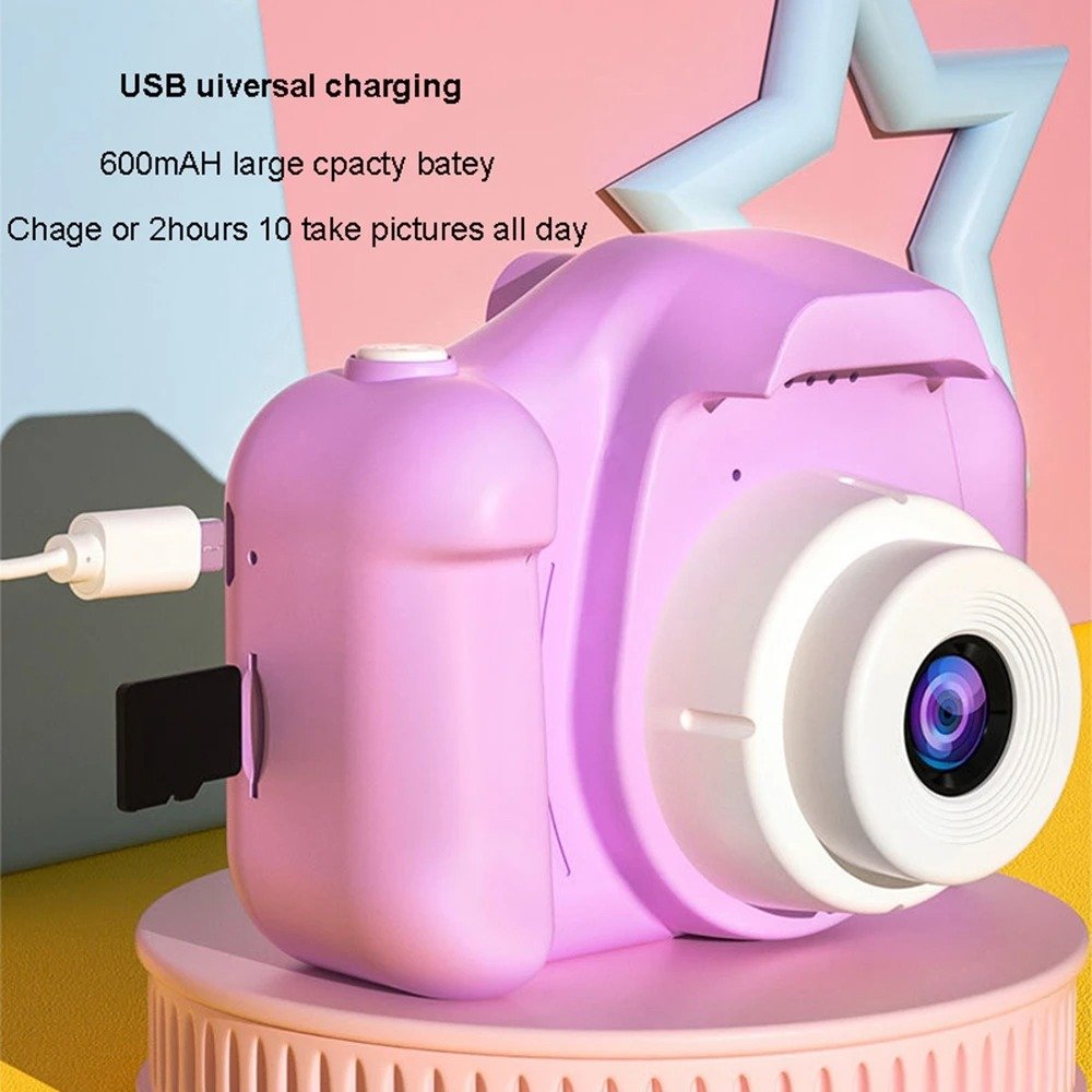 Dropshipping Children Cartoon Camera 1080P HD Taking Photos Videos Music Playback Baby Cartoon Toys Mini Camera Toys Outdoor