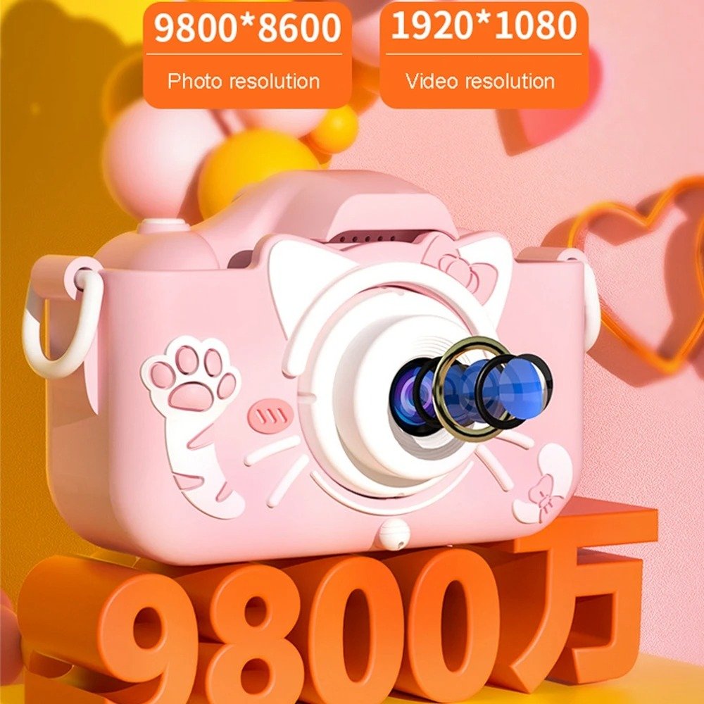 Dropshipping Children Cartoon Camera 1080P HD Taking Photos Videos Music Playback Baby Cartoon Toys Mini Camera Toys Outdoor
