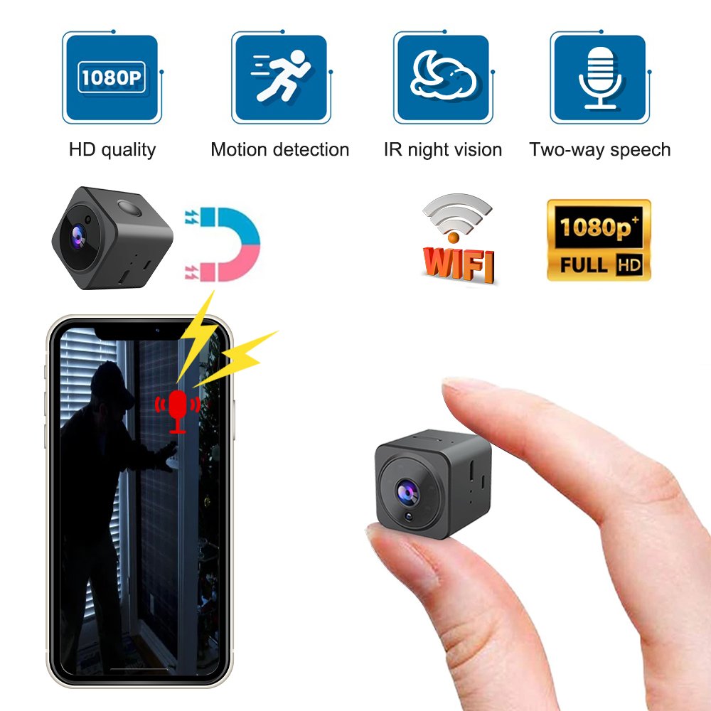 AS02 Real Time Video Two Way Voice Intercom 1080P Wifi Home Security Camera Wireless Video Mini Camera