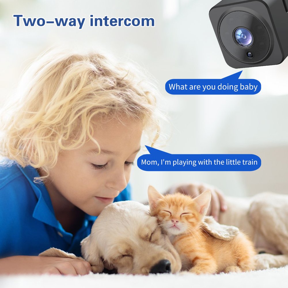 AS02 Real Time Video Two Way Voice Intercom 1080P Wifi Home Security Camera Wireless Video Mini Camera