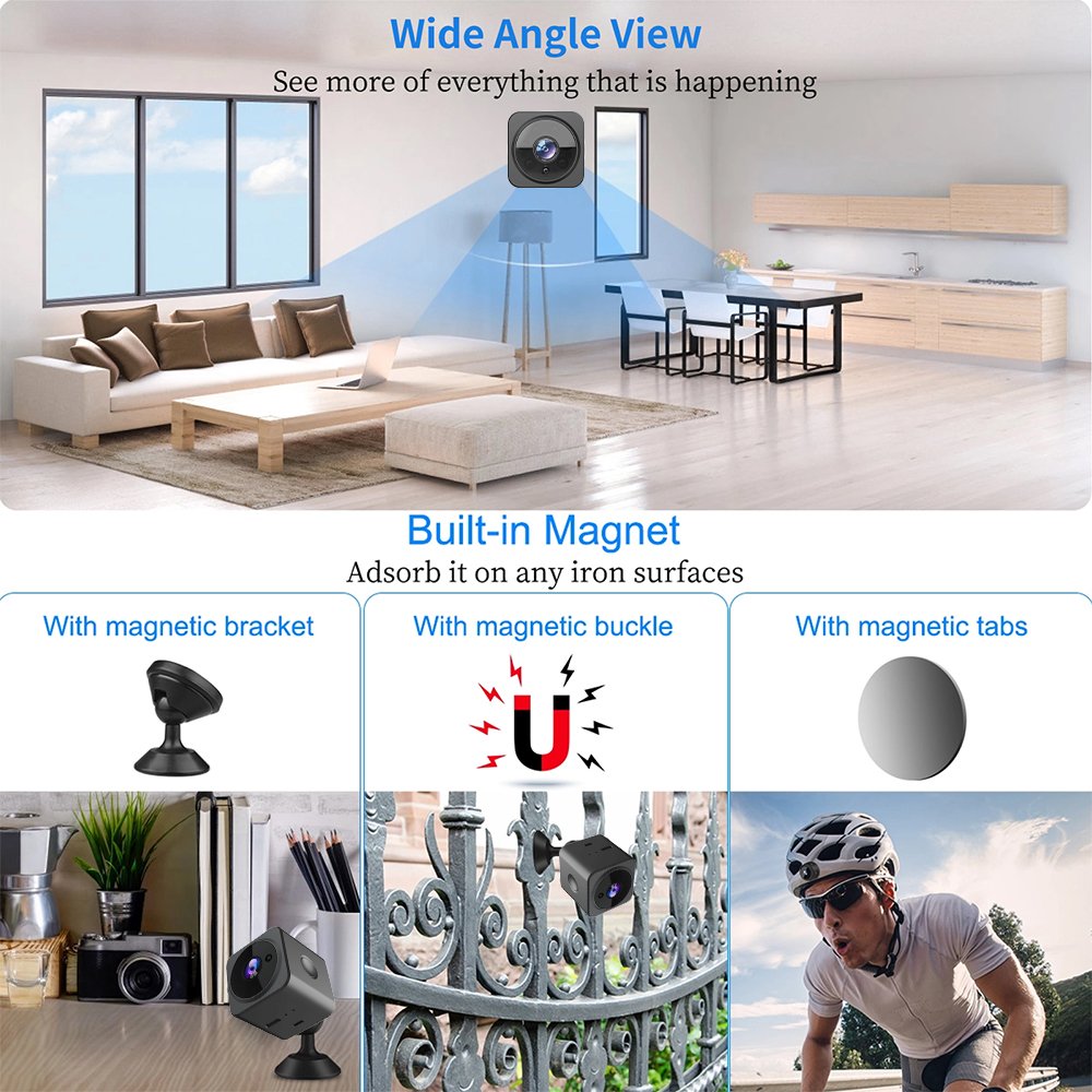 AS02 Real Time Video Two Way Voice Intercom 1080P Wifi Home Security Camera Wireless Video Mini Camera