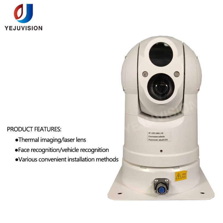 Easy To Use Vehicle Mounted Day And Night Surveillance Thermal Imaging Ptz Network Camera