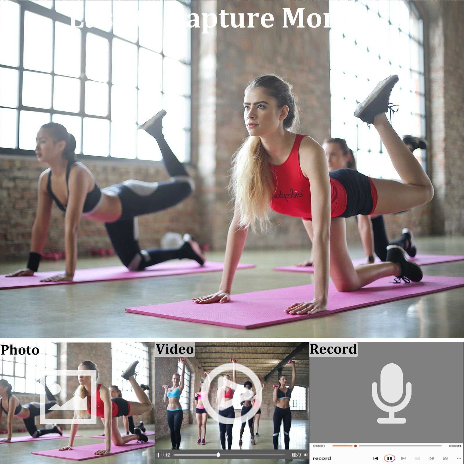 HD Recorder Handheld Back Clip HD Night Vision mini wireless camera Intelligent Sports Recorder