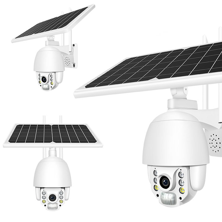 ODM Solar 4G Sim Solar Outdoor WIFI 5MP 2K security Waterproof PTZ Wireless CCTV IP Motion Detection Phone Alarm Camera