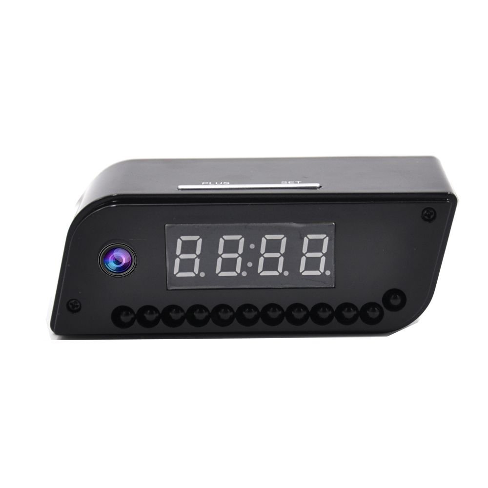 Small Camera Clock - Full HD 1080P WiFi - Mini Wireless Nanny Cam - Indoor Home Security CAM