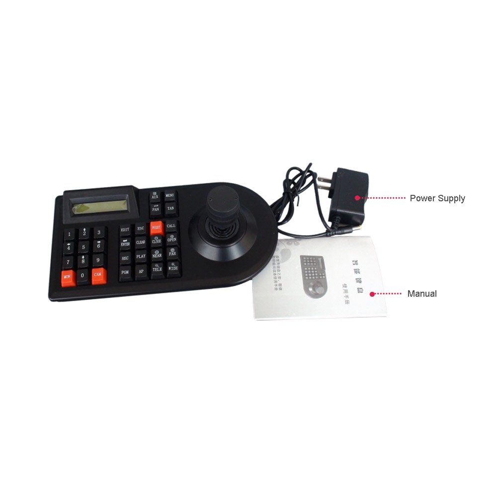 3D 3 Axis PTZ Joystick Controller Keyboard RS485 PELCO-D/P For Analog Security CCTV Speed Dome PTZ Camera