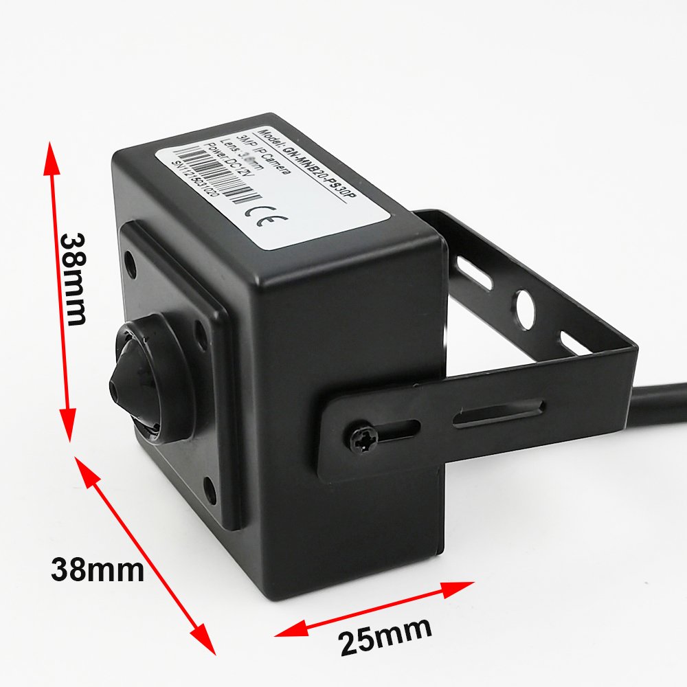 FansuTi 5MP PoE IP Camera One way Audio with Built-in Mic ATM Pinhole 3.7mm lens Mini PoE camera