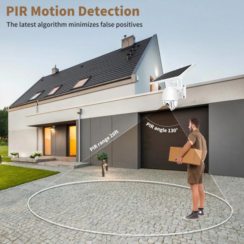 Top Sellers Smart IP Wifi CCTV Network Camera Wireless Solar Home Security with Motion Detection Face Detection & Reset Function