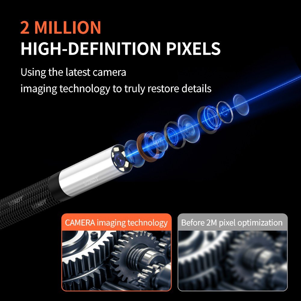 RC 1080P HD portable endoscope camera, 6mm IP67 waterproof LED lighting usb pipe video borescope, endoscope camera for Mobile