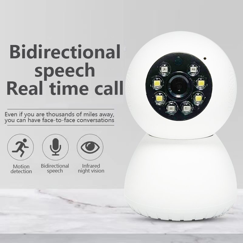 Smart Home Mini wifi million pixel 360-degree panoramic wireless motion tracking indoor camera High quality wholesale