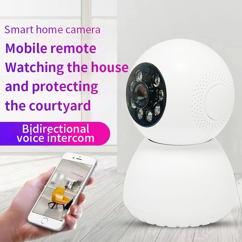 Smart Home Mini wifi million pixel 360-degree panoramic wireless motion tracking indoor camera High quality wholesale
