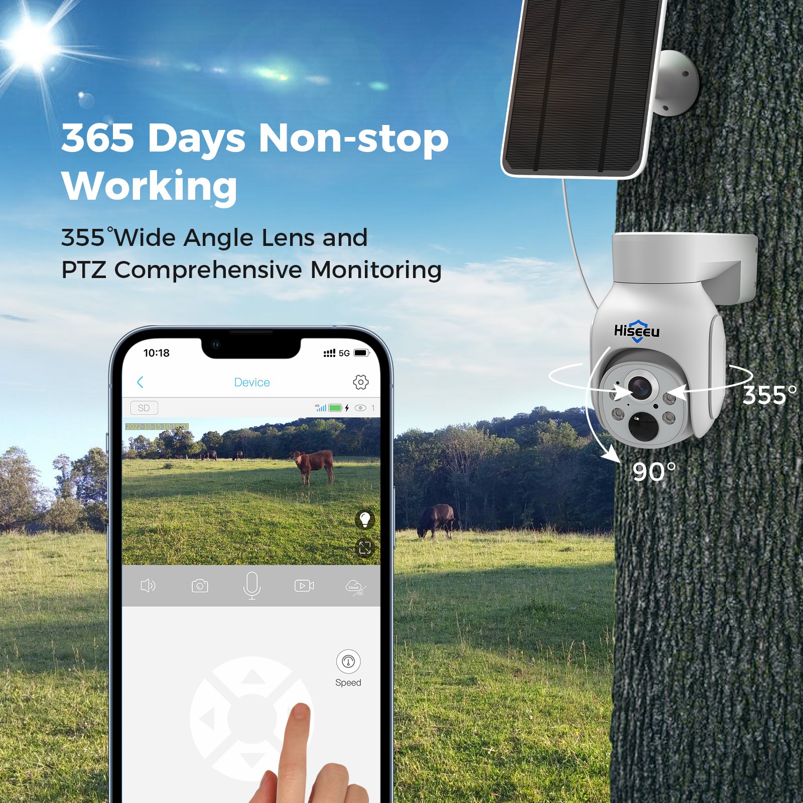 With High Quality Custom 4G CCtv IP camera PTZ Solar Outdoor mini camera