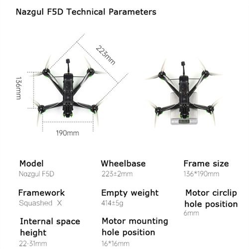 wholesale Iflight Nazgul Evoque F5d 5inch 4s Analog Fpv Drone Pnp With Succex-d F722 45a Power Stack Quadcopter drone