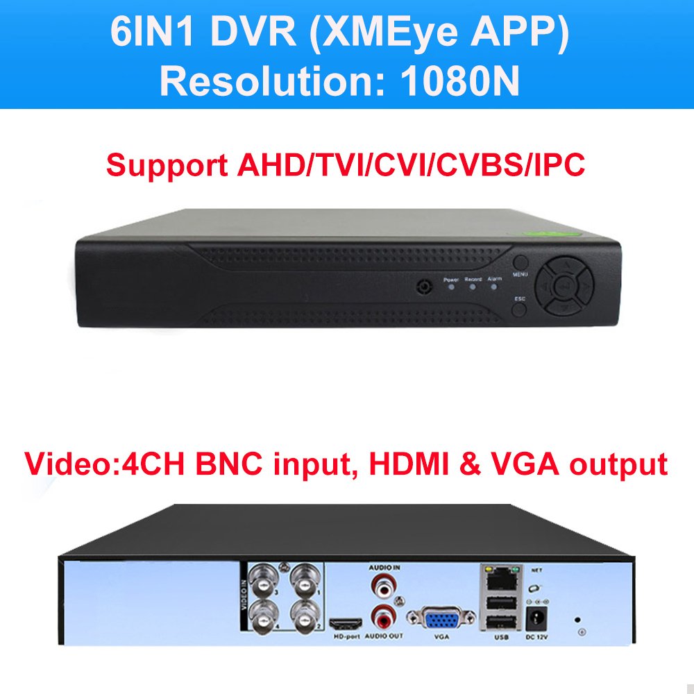 FansuTi Cctv Camera Kit 4ch Full HD Outdoor Waterproof Camera DVR Kit Combo Home Security CCTV System