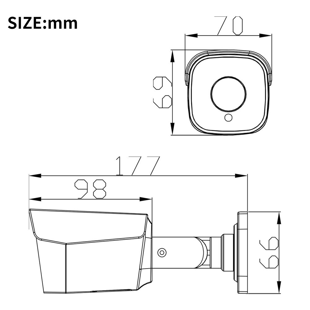 Manufacturer 4k Full Color Audio PoE IP Bullet Camera 2.8mm Fixed Dual Light 8MP Outdoor Waterproof Surveillance Network Camera