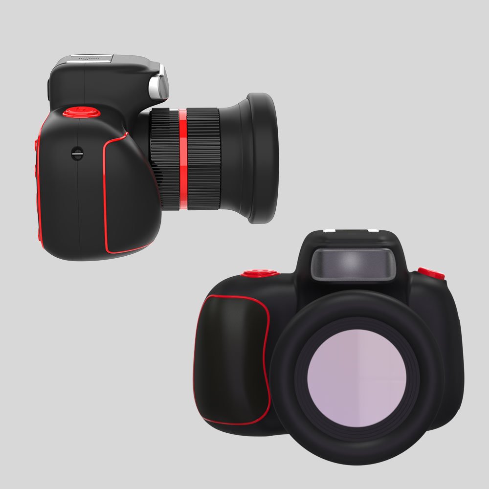 1080P 30 FPS Mini Video Mini SLR 44M Pixels Dual Lens 2.4Inch Screen HD AF LED Flashlight Selfie Kids Mini Camera