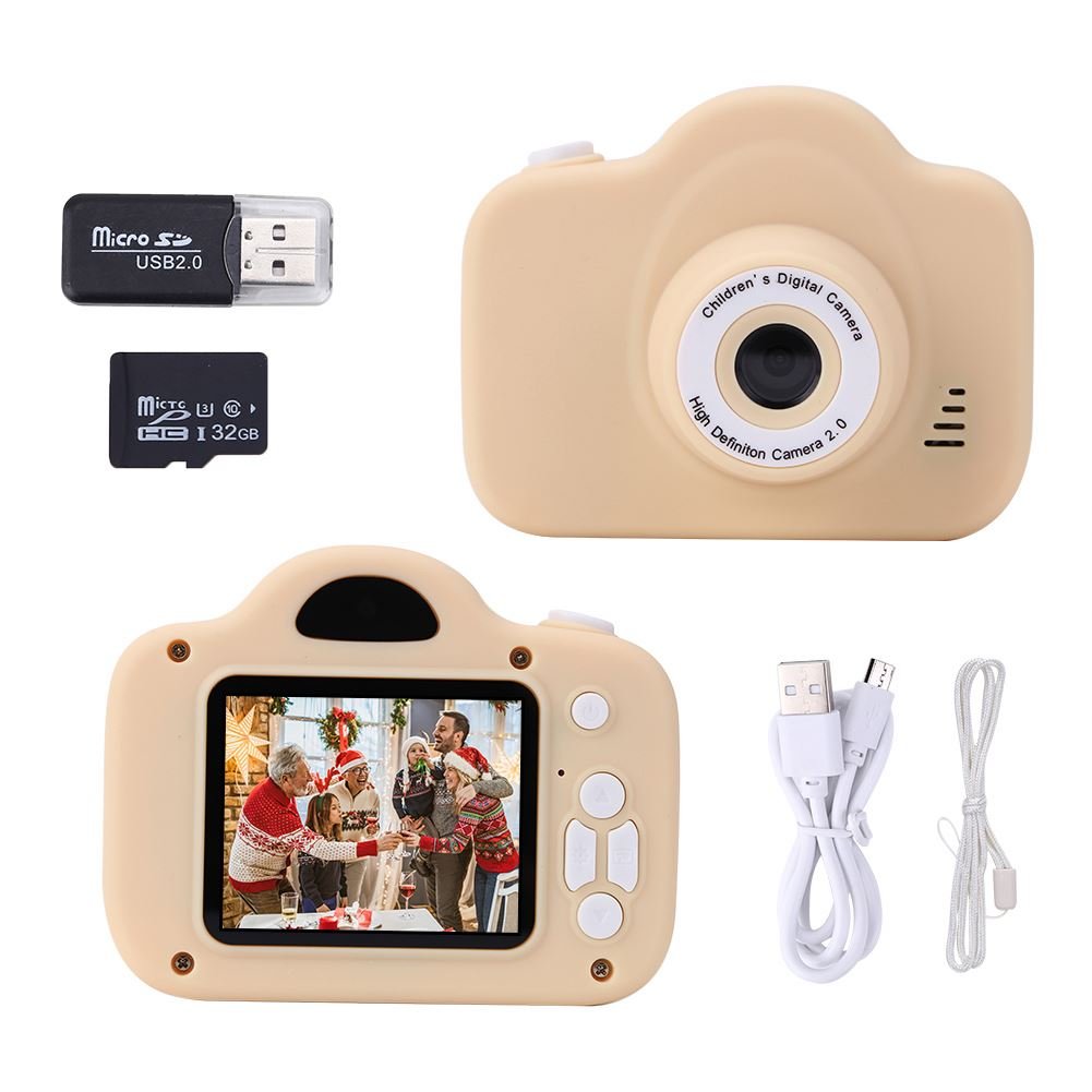 Mini Toddler Camera Multifunctional Child Selfie Camera Toy Portable Digital Camcorder Toy USB Charging for Children Party Gifts