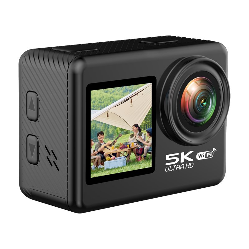 5K Action Camera Ultra Clear WIFI Dual Color Screen 2.0inch 30 FPS Video Selfie EIS Anti-shake IP68 30m Waterproof Sports Camera