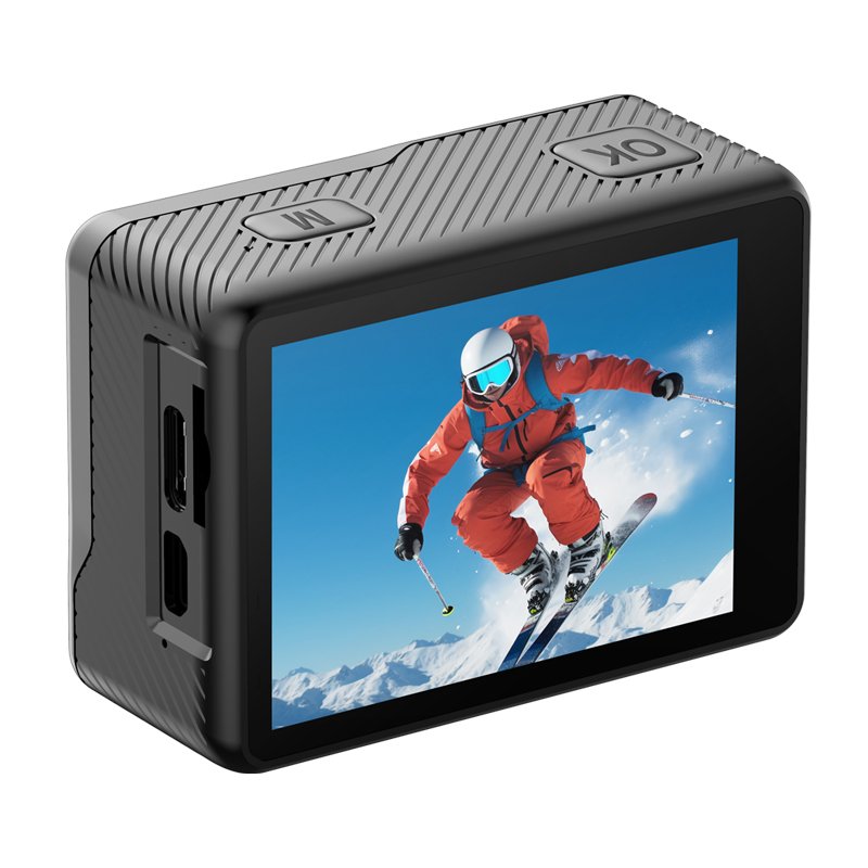 5K Action Camera Ultra Clear WIFI Dual Color Screen 2.0inch 30 FPS Video Selfie EIS Anti-shake IP68 30m Waterproof Sports Camera