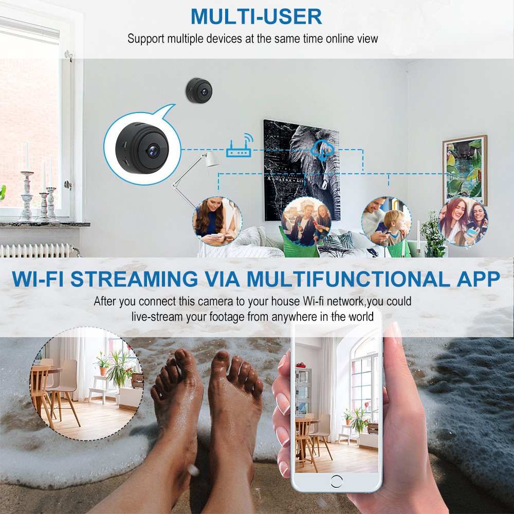 Wireless A9 Mini Camera Wifi 1080P HD IP small cctv cameras mobile phone mini video camera for home connect with phone