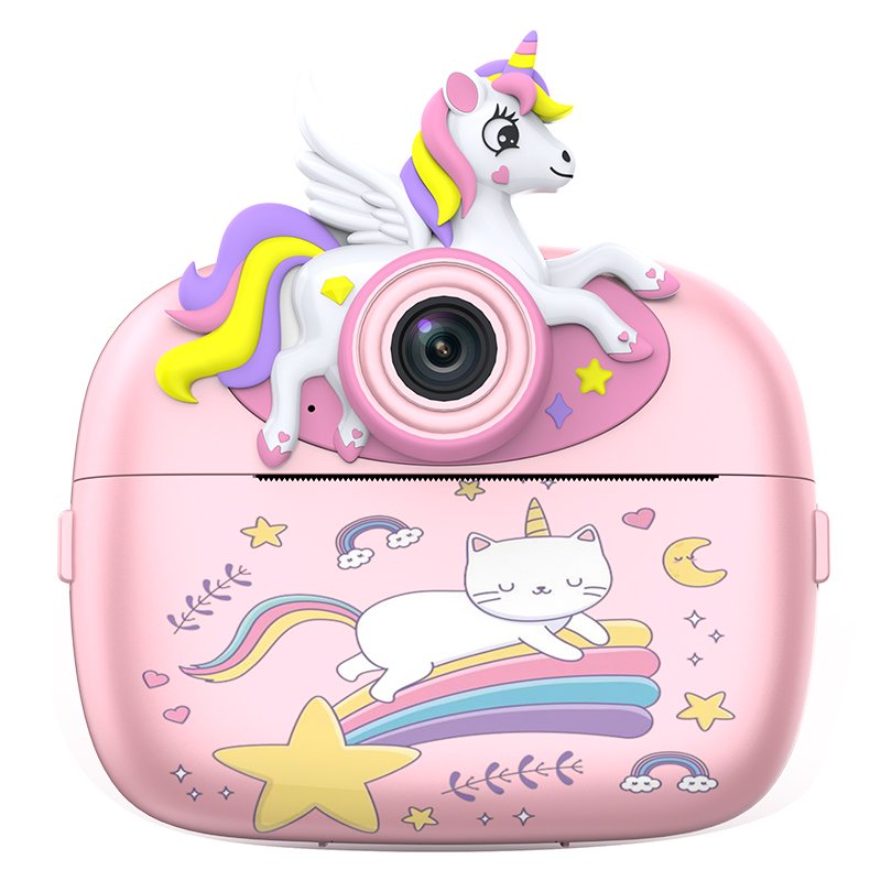 2024 New Mini Camera for Children Dual Lens Christmas Gift Action Picture Baby Video Games and MP3 Kids Printing Camera
