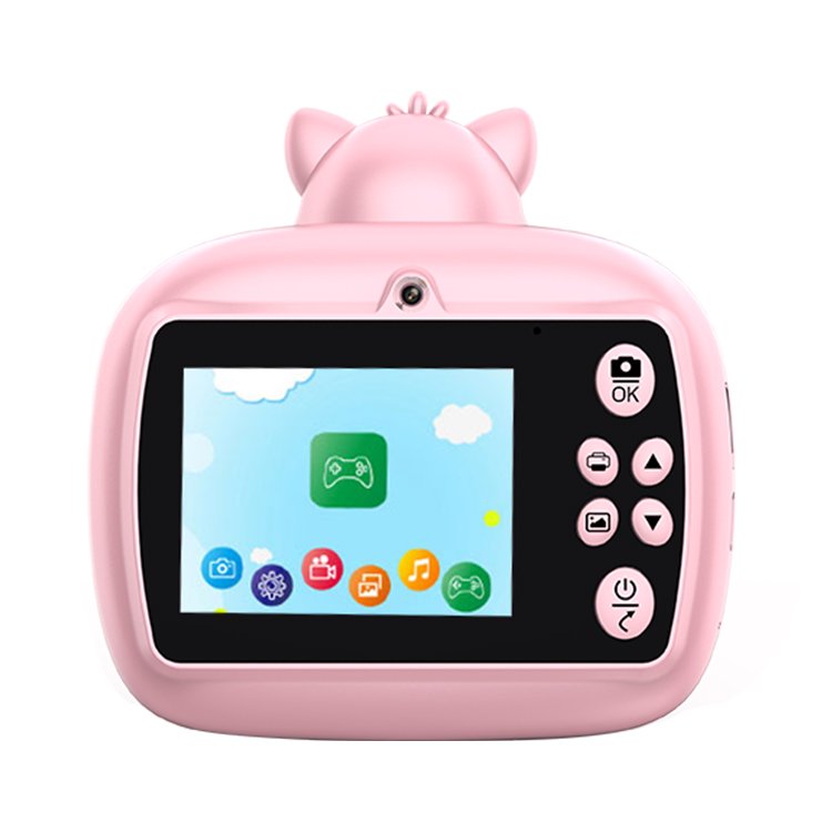 2024 New Mini Camera for Children Dual Lens Christmas Gift Action Picture Baby Video Games and MP3 Kids Printing Camera
