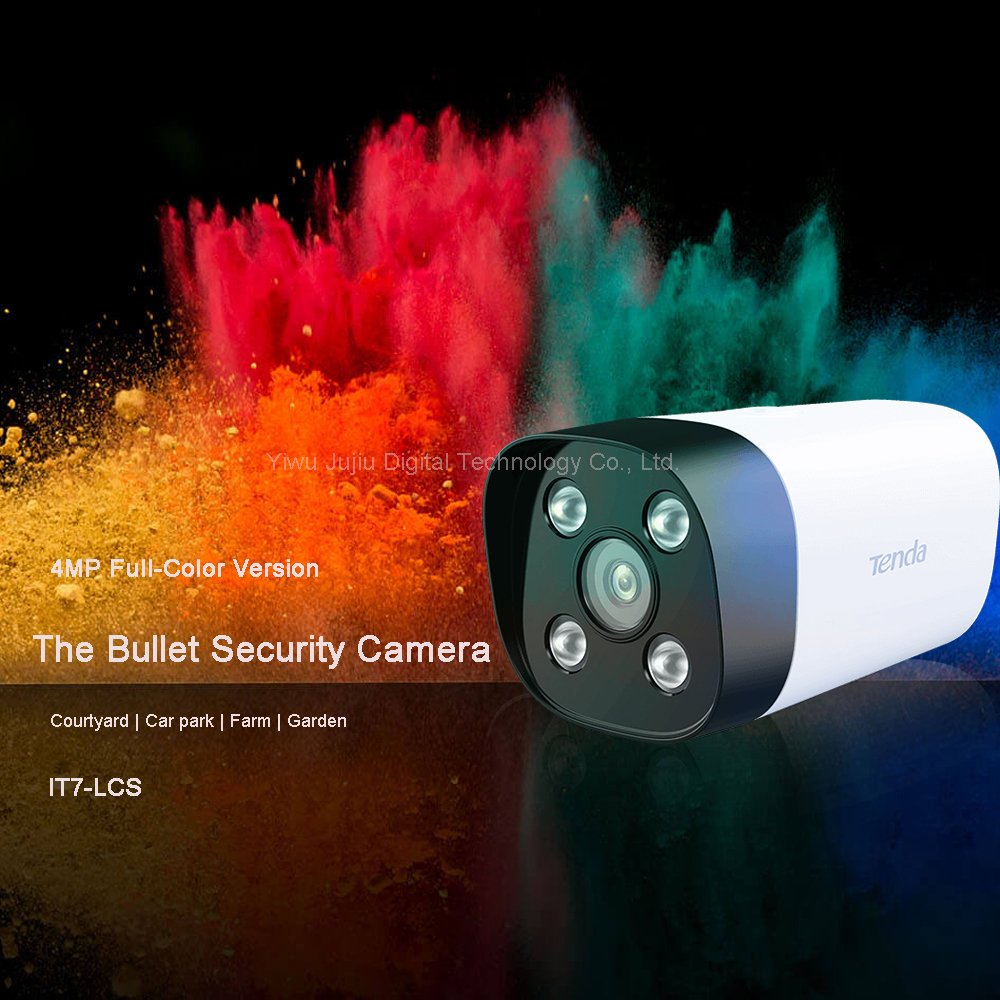 Tenda IT7-LCS 4MP Infrared Bullet Security Camera 2560*1440 Night Vision IP67 waterproof Network Video CCTV Cameras