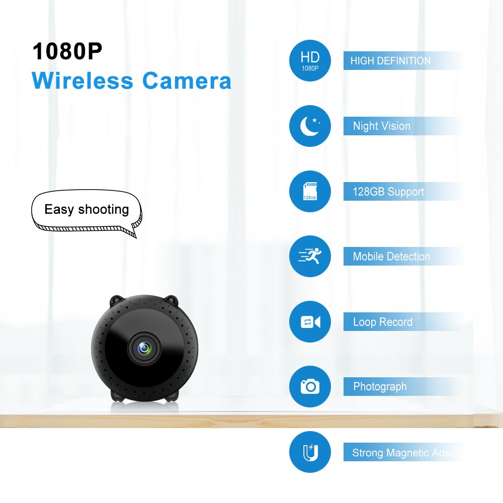 latest mini security memory card photo wifi camera With Magnet Bracket A9 upgraded version