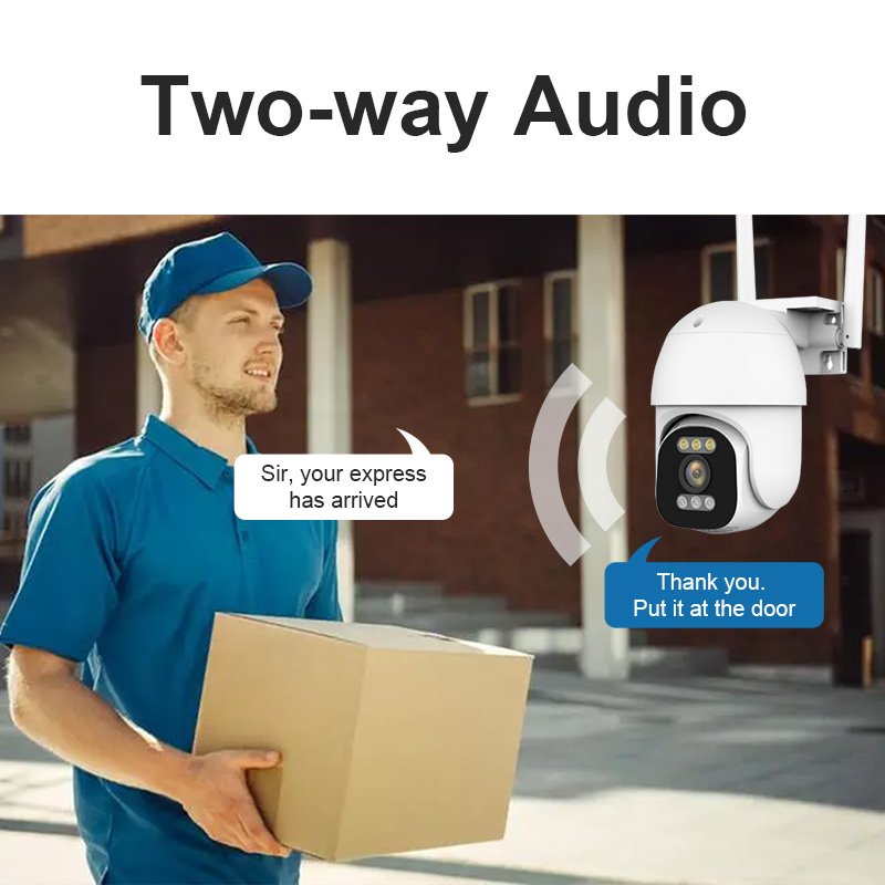 Smart Camera 3MP RJ45 Wifi Smart Two-way Intercom Auto Tracking Full HD IP Smart WiFi Security Camera