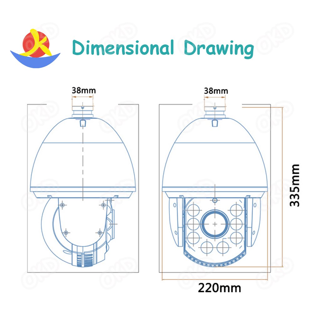 Icsee 36X Digital Zoom High Speed Camera Alarm Outdoor Human Detect Security Outdoor 5Mp Speed Dome Night Vision Ptz Camera Cctv