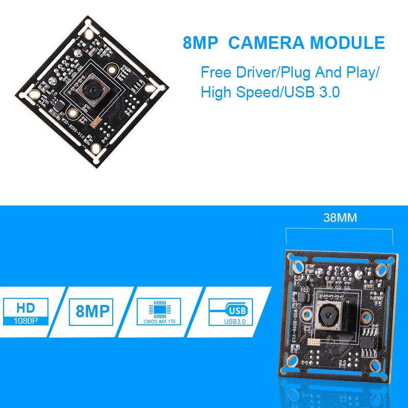 Autofocus HD Webcam UVC IMX179 Color CMOS 30fps Mini USB Camera Module For Windows Linux Mac