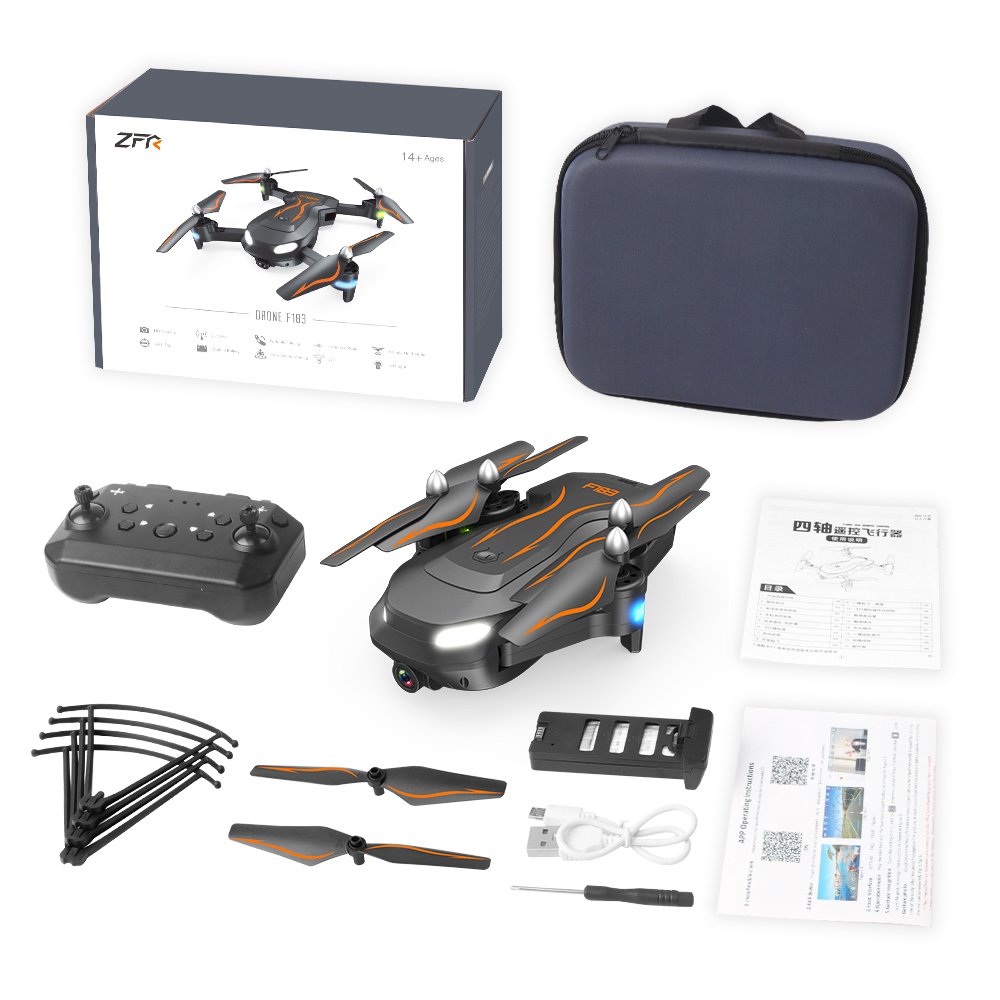 F183 Helicopter Toys Foldable Quadcopter RC Mini Drone Professional Optical Flow Localization WiFi FPV HD 4K Camera Drones