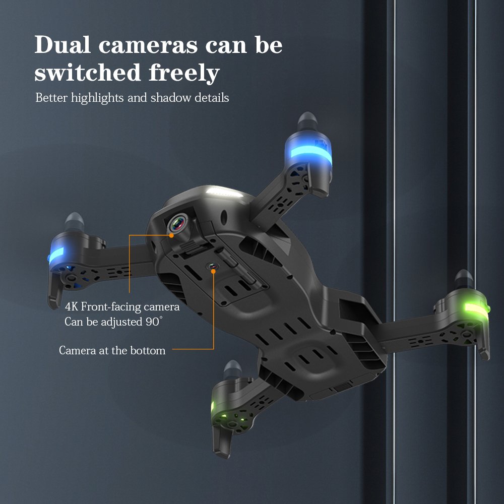 F183 Helicopter Toys Foldable Quadcopter RC Mini Drone Professional Optical Flow Localization WiFi FPV HD 4K Camera Drones