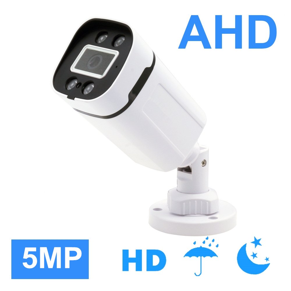outside high resolution night vision security bullet CVI TVI AHD CCTV full color 5mp analog camera