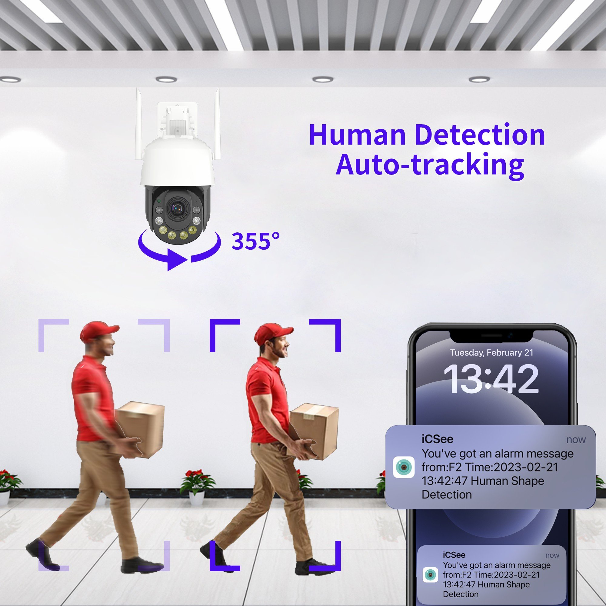 5mp outdoor 36x zoom Auto tracking ICSee home Security Network CCTV wireless WIFI /4G sim card lte nvr support network Camera