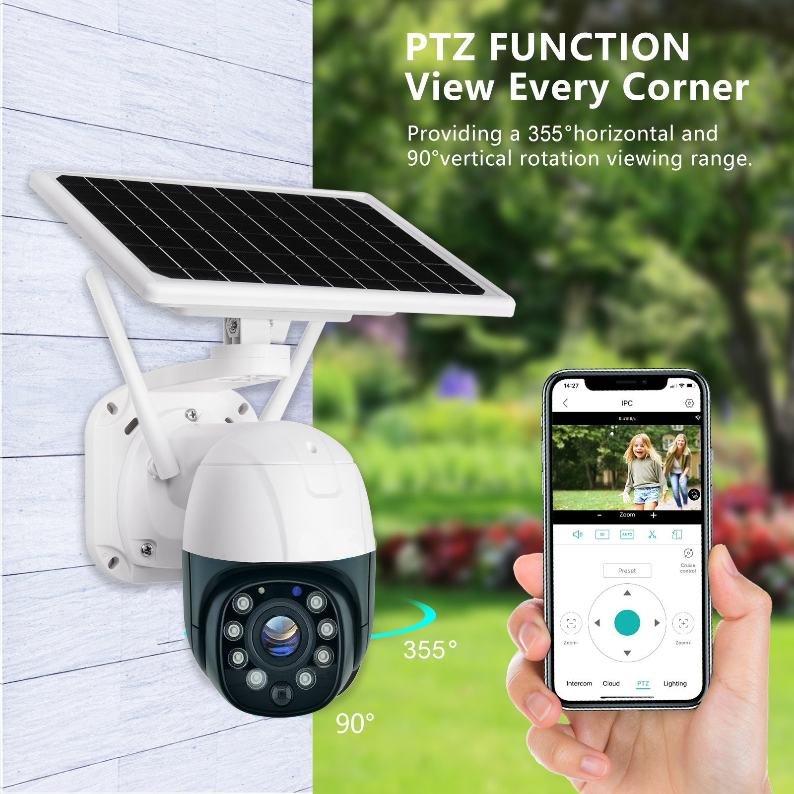 Popular Design Analog Rtsp Room Bullet IpProfessional Ampoule Tuya Solar Camera