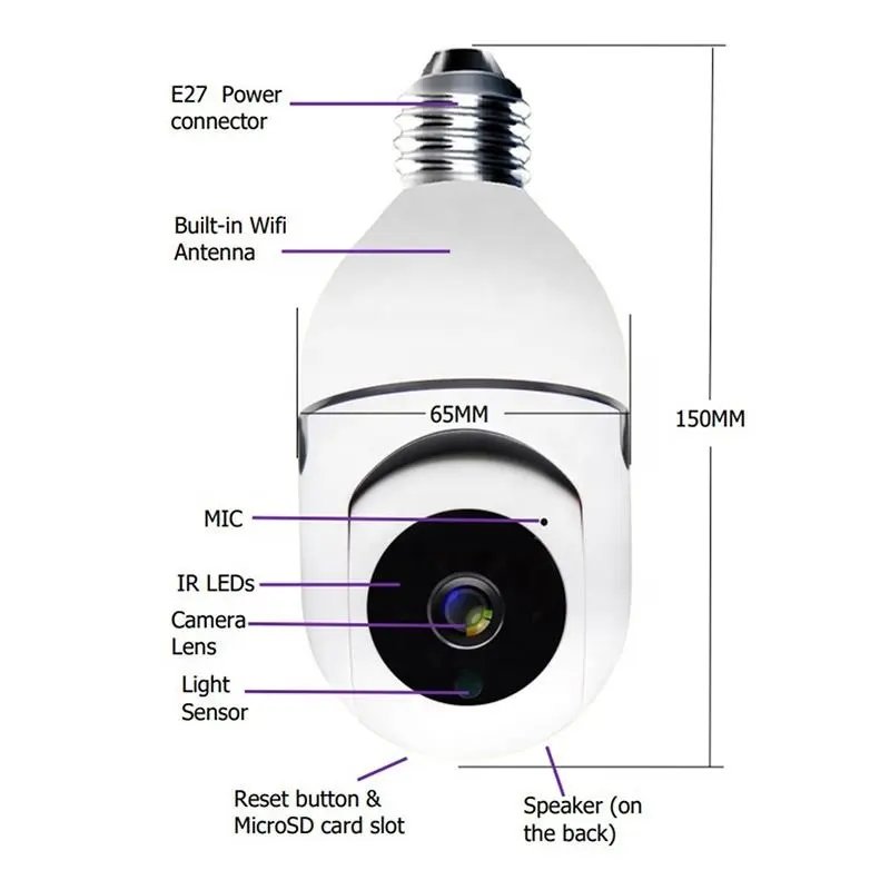 2023 New Wholesale Cctv High Quality Mini Smart Camera Low Price Network Camera