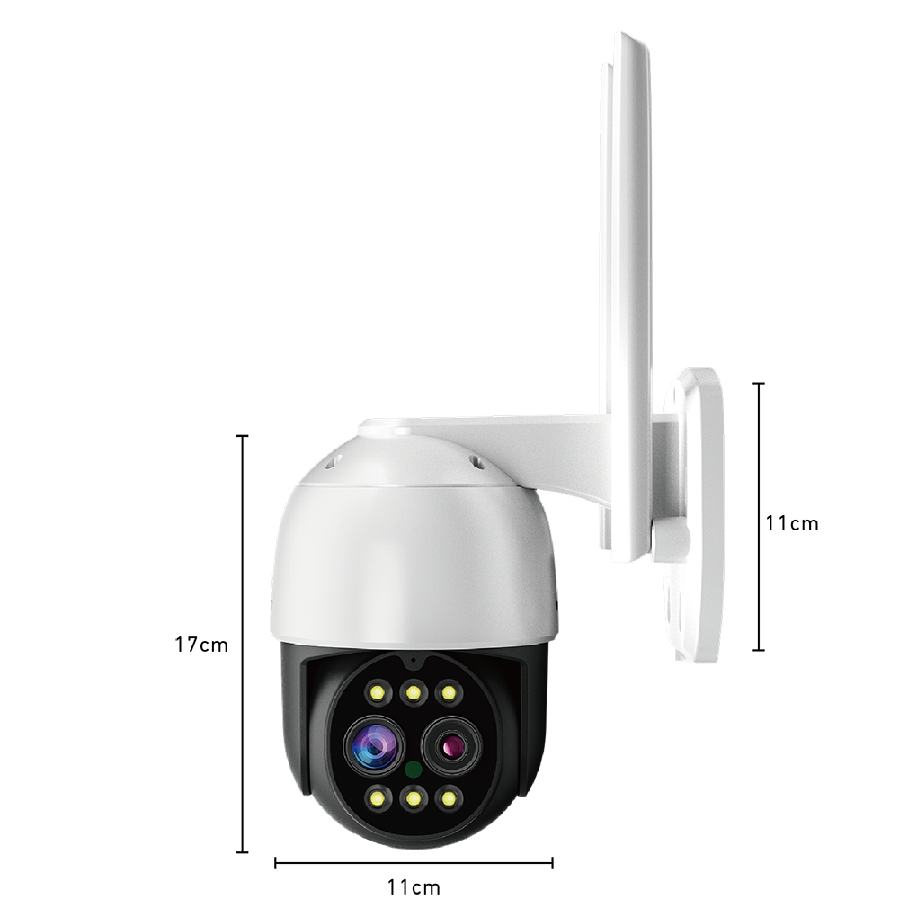 2023 New Arrival 4K WiFi Dual Lens 8MP Outdoor Wireless Video Surveillance Auto Tracking Security H.265 ICsee PTZ Camera