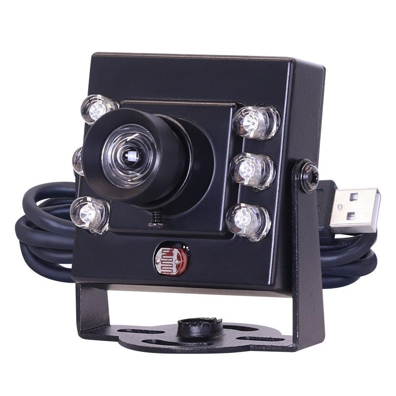 1920H x 1080V 2MP 1/2.7-inch CMOS HM2131 120 Degree Aberration-Free Backlit Low-Light IR Mini USB2.0 Industrial Camera