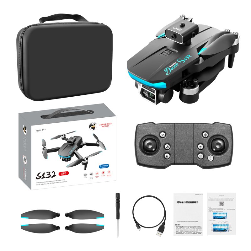 S132 RC Drone GPS 8K Professional Camera 5G WIFI 360 Obstacle Avoidance FPV Brushless Motor RC Quadcopter Mini Drone