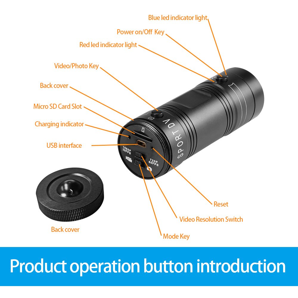 Mini F9 DV motorcycle Camera Camcorder Full HD 1080p Mountain Bike Helmet Sports Action Camera With Video Recorder