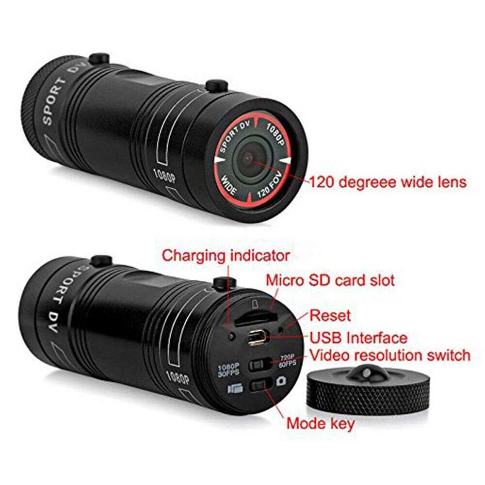 Mini F9 DV motorcycle Camera Camcorder Full HD 1080p Mountain Bike Helmet Sports Action Camera With Video Recorder