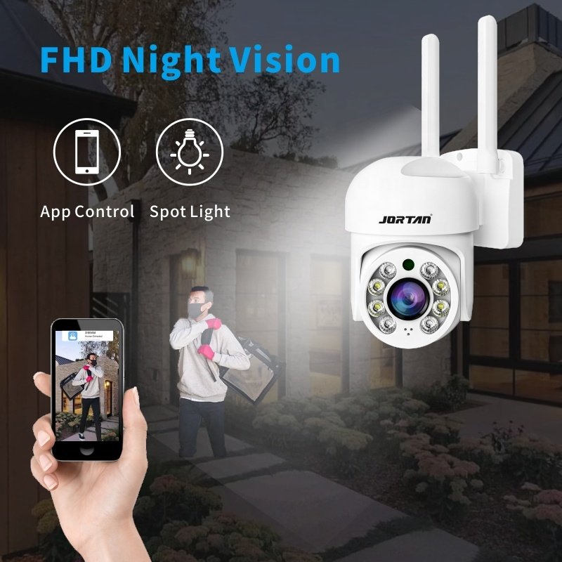 Jortan 2023 hot sell 2MP/8MP camera security yoosee wifi camera 1x zoom outdoor cameras icsee app HD security