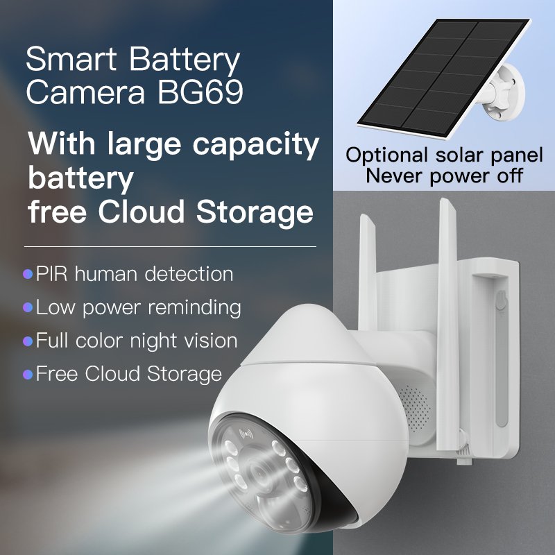 Vstarcam BG69 4G Solar Camera PTZ Security Battery cameras wireless outdoor Tracking CCTV simcard Camera Network