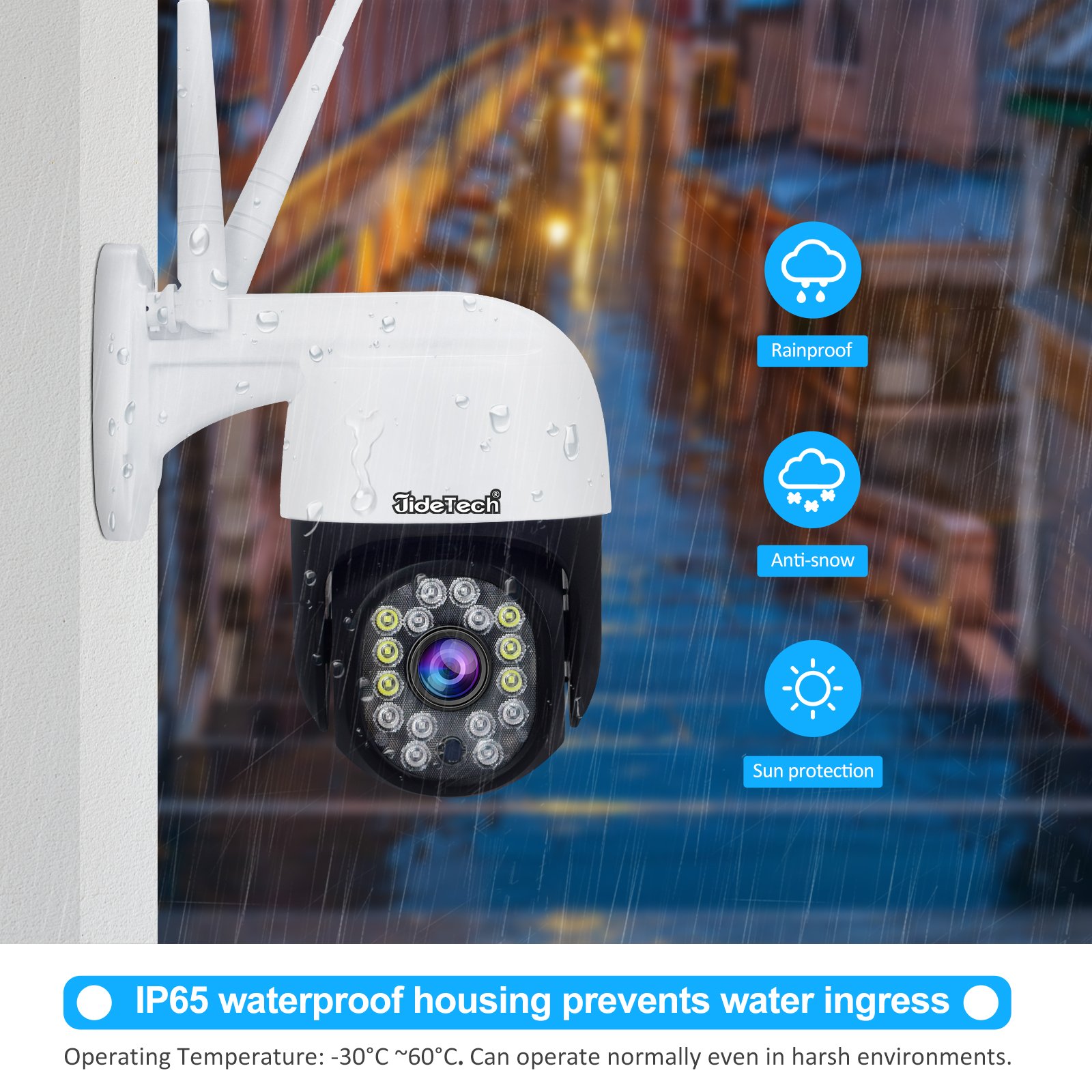 JideTech 5Mp Ip IP Camera With Human Motion Tracking Mini Camera Cctv Security Network Camera Mini Wifi Outdoor Security