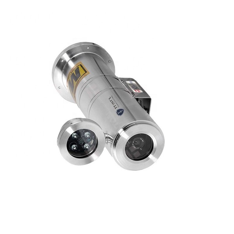 High Temperature Stainless Steel Air-Cooled Explosion-Proof IK10 PoE Network Camera Explosion Proof IP69 CCTV Camera