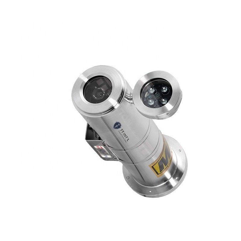 High Temperature Stainless Steel Air-Cooled Explosion-Proof IK10 PoE Network Camera Explosion Proof IP69 CCTV Camera