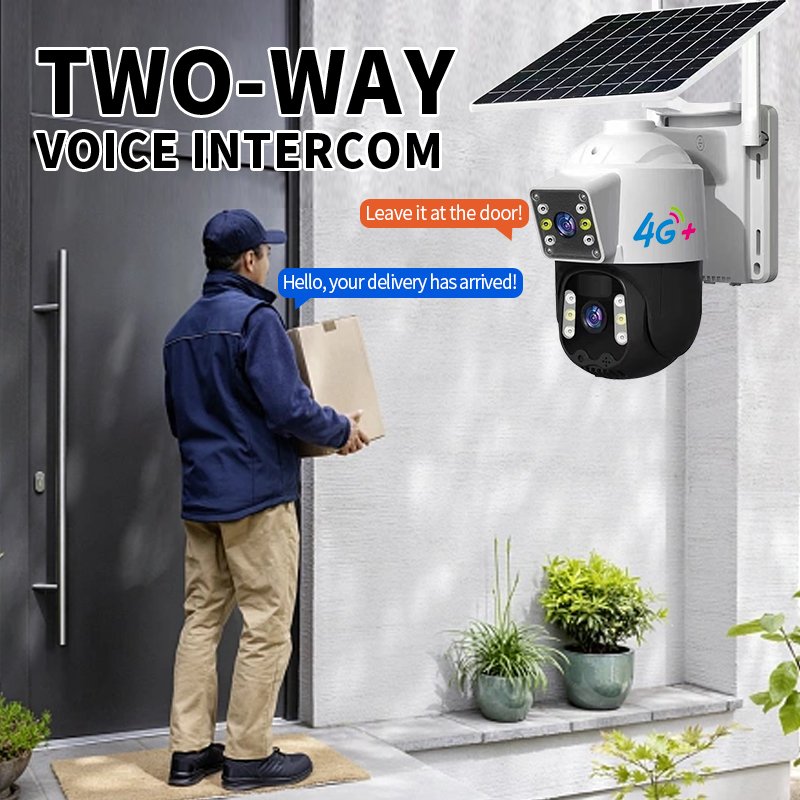 V360PRO 3MP HD 4G Dual lens Motion Detect Auto Tracking Solar PTZ Sim Card 10000mah Low-Power Battery Network Camera