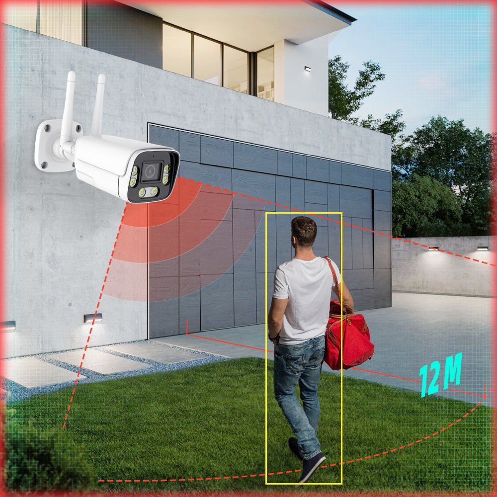 Camhi/Camhipro APP 5MP Video Surveillance Camera Sim Card 4G WIFI Security Protection Outdoor Videocam CCTV with Audio IP66